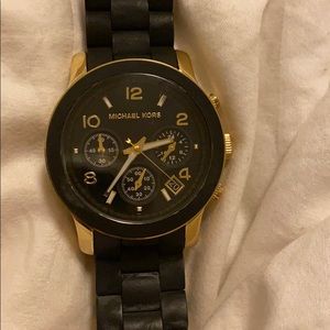 Michael Kors Black and Gold Women's Watch